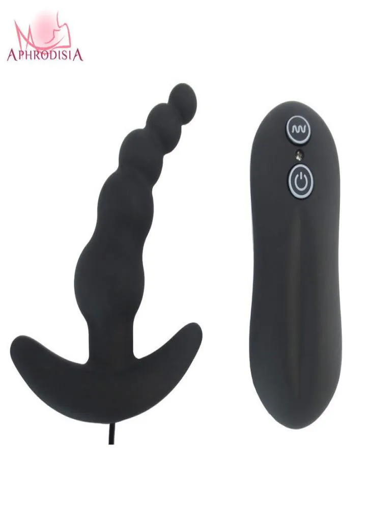 Afrodisia Anal Vibrator Wtyczka prostaty masażer analizy zabawki wibrujące koraliki analne wtyczka 10 tryb wtyczka płciowa zabawki dla mężczyzn kobiety S4202117