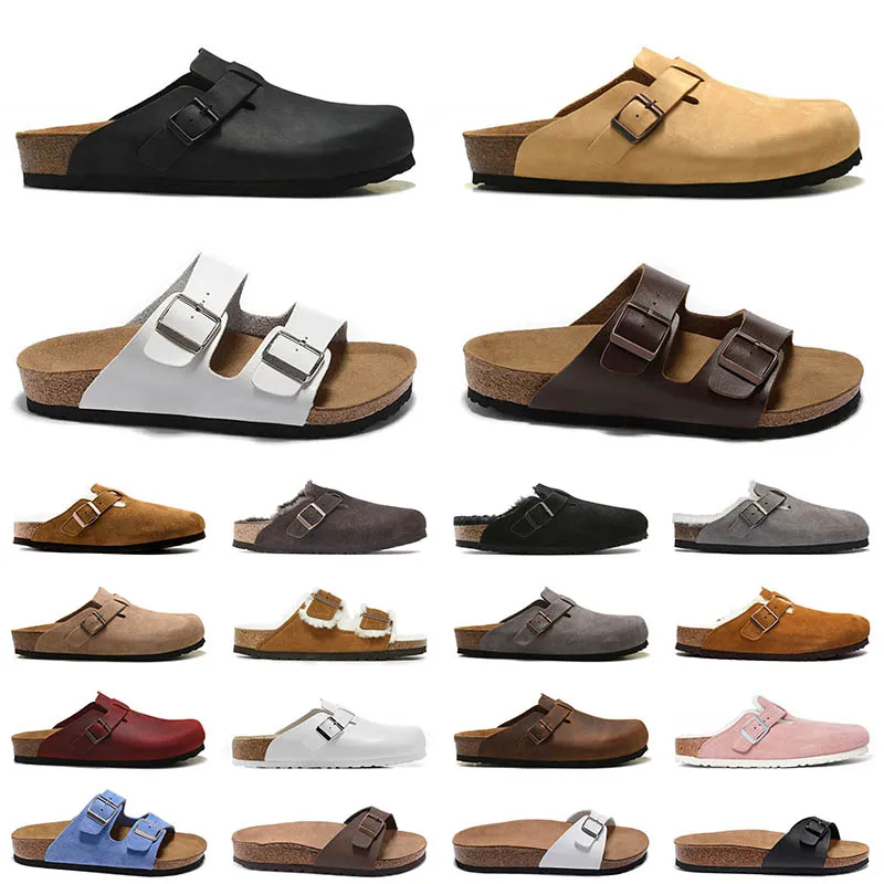 birkenstock boston clogs birkenstocks sandals Diseñadora con zapatillas abrochadas, sandalias masculinas famosas, moda, suela plana, zapatos de lujo 【code ：L】