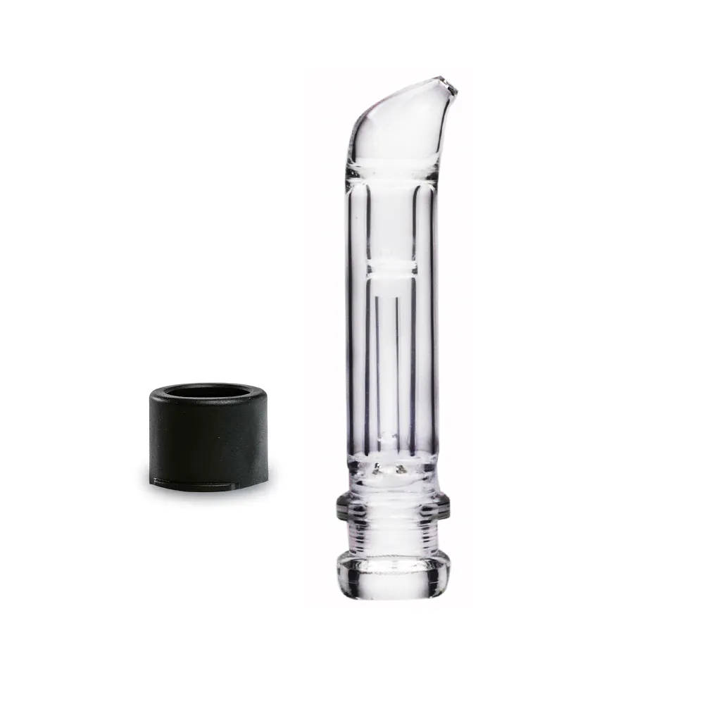 Mini-Glas-Bubbler mit gebogenem Mundstück, Wasserpfeifenbong für Storz Bickel Mighty Mighty+