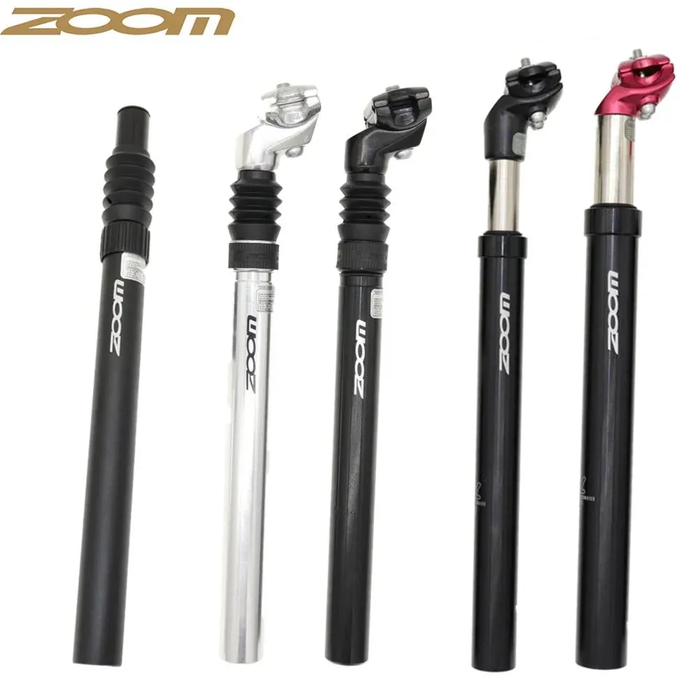 Postagens Zoom Shock Absober Suspensão Bicicleta Post 25,4 27,2 28,6 30,9 31,6 350mm Meting MTB Road Seat Tube Head Bike Seat Post