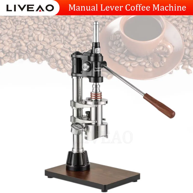 Macchina per caffè espresso a leva manuale Macchina per caffè espresso professionale a pressione variabile Macchina da caffè portatile da campeggio per la casa