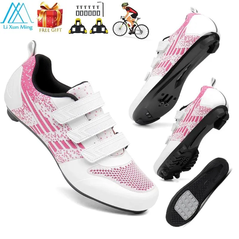 Calzado 2022 Road Cycling Shoes Men Autopretado Ultra Light Spd Racing Competition Zapatos para bicicletas zapatillas de bicicleta al aire libre MTB Flat Shoes