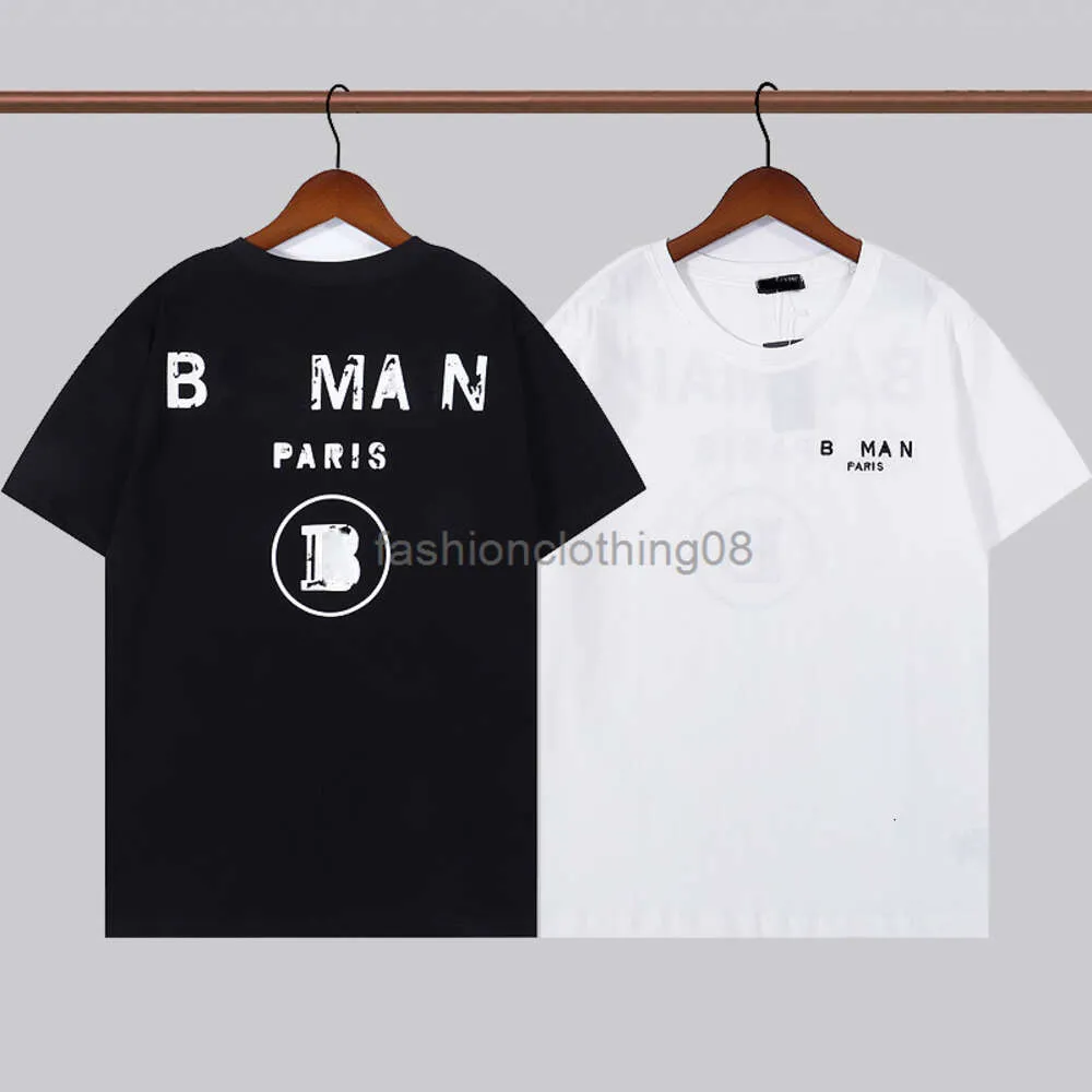 2024SS Men's Designer T-shirt Luxury T-shirt Fashion Crew collar print Breathable short sleeve cotton Designer T-shirt Designer Clothing T-shirt Top #01