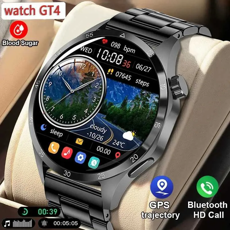 Smart Watches For Huawei Xiaomi NFC Smart Watch Men GT4 Pro AMOLED 466*466 HD Screen Heart Rate Bluetooth Call GPS IP68 Waterproof Smartwatch