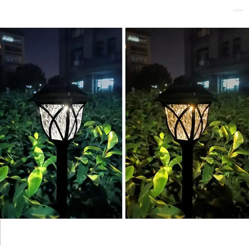 Décorations de jardin paysage chemin lumières énergie solaire lumière LED clôture extérieure étanche Super lumineux