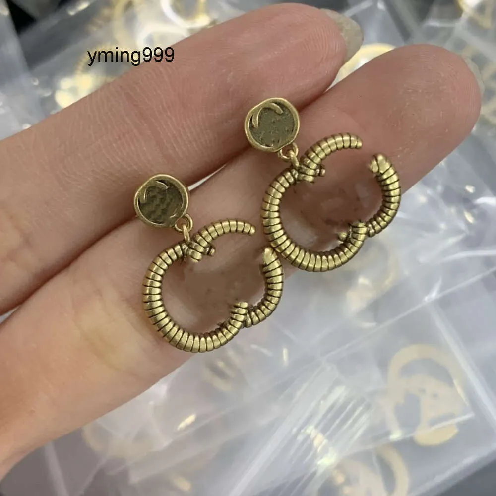 Diverses boucles d'oreilles vintage pendantes top designer de luxe GGs boucle d'oreille lettres G bijoux femmes Saint-Valentin ucci Cadeaux de mariage kge2g gglies