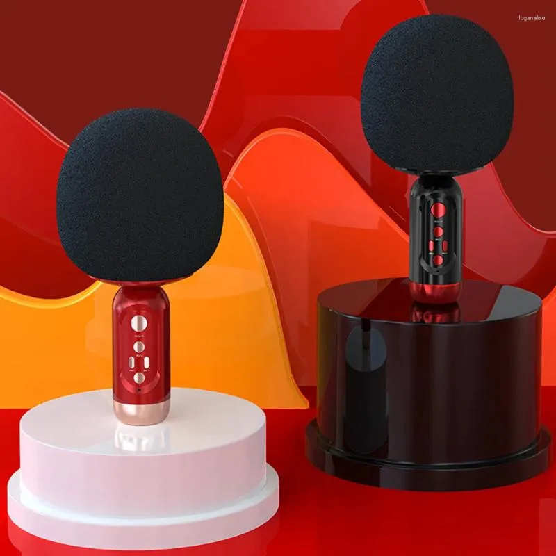 Microfones K2 Sem Fio Bluetooth Microfone Alto-falante Karaoke Som Multi-Função Cantando para Crianças Home TV