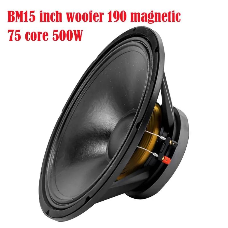 Subwoofer BM 15 cali 8 omów subwoofer 190 magnetyczny 75 rdzeń 500 W Highpower Mid Bass Full Range Professional -sceniczne głośniki głośnikowe