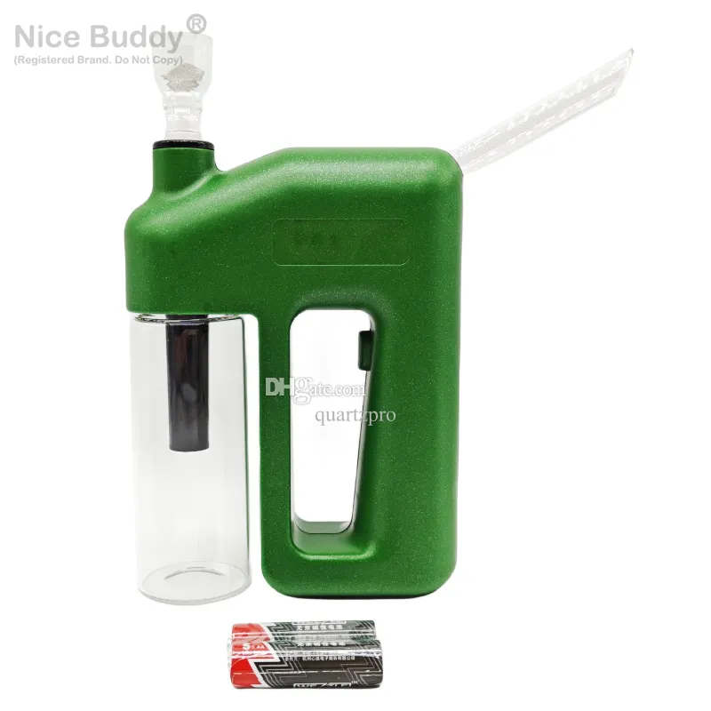 Electric Mini Water Hookah Plastic Glass Bong Water Smoking Pipe Nice Buddy Automatical Smoke Hookah Pipe