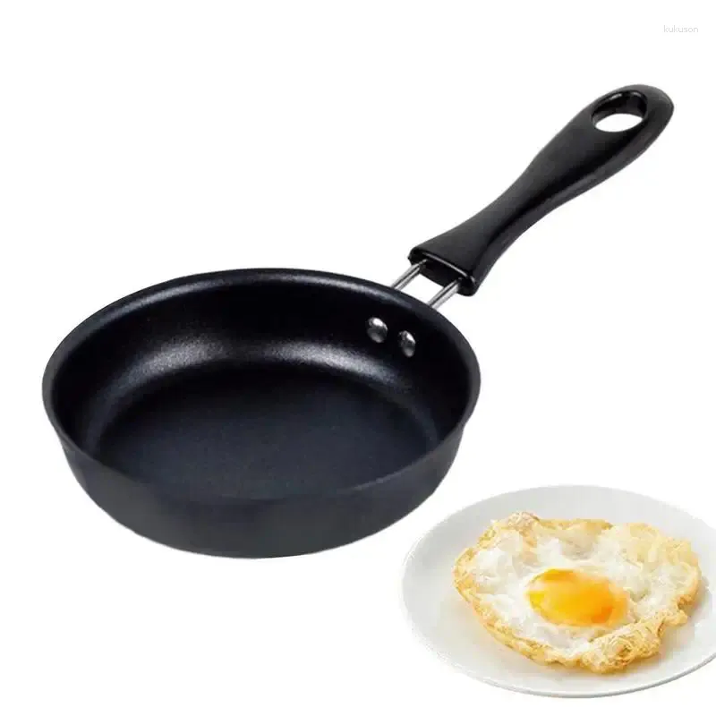 Pannen 12 Cm Anti-aanbak Ijzer Kleine Koekenpan Eierpot Mini Koken Omelet Pan Keuken Kookgerei Met Verbrandingsbeveiliging Handvat voor Ontbijt