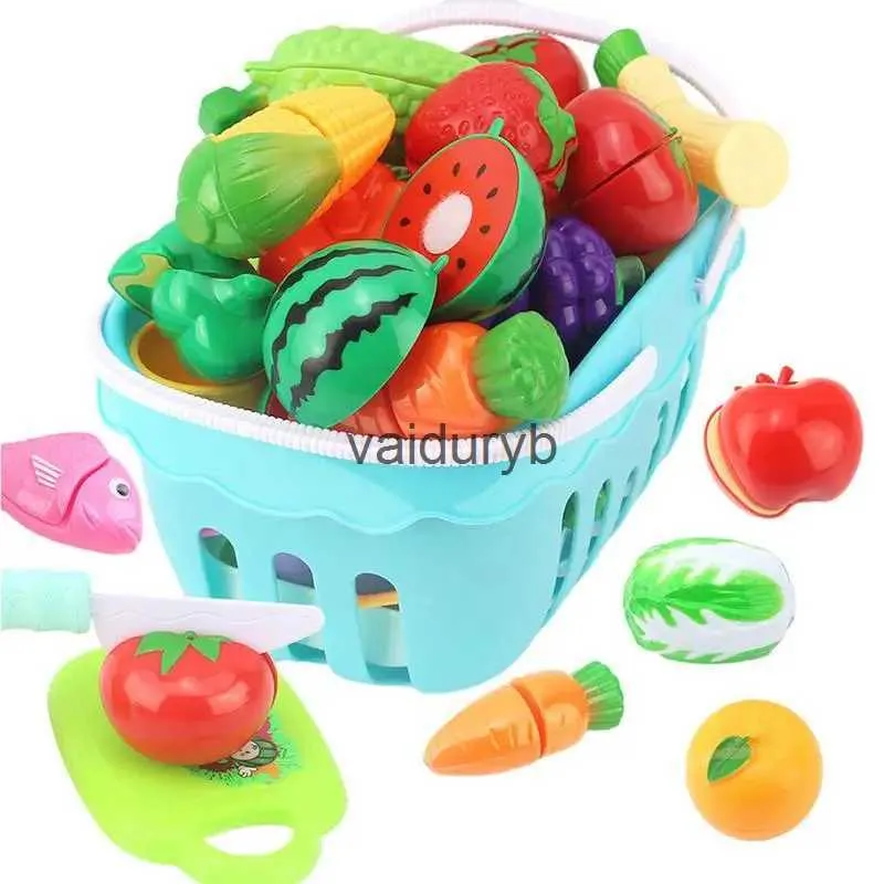 تلعب المطابخ ألعاب قطع الفاكهة للأطفال 30 بكسل تظاهر تلعب فاكهة الخضار ألعاب المطبخ التعليمي الملحقات