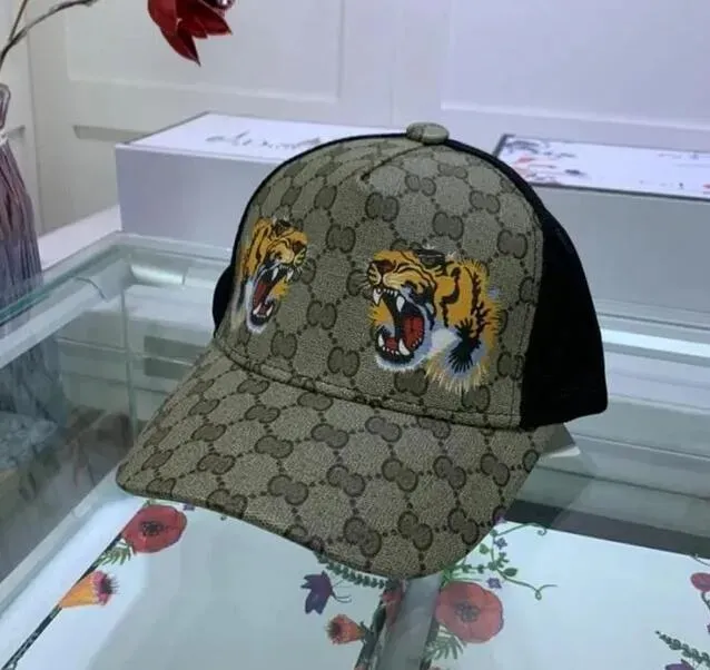 Chapeau de baseball tigre lettre G chapeau de tigre imprimé de haute qualité pour hommes et femmes