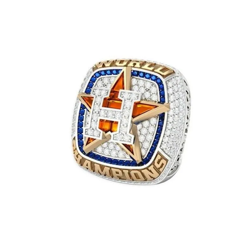 Bagues de cluster 2022 Houston World Series Baseball Team Championship Ring Sport Souvenir Hommes Fan Cadeau 2023 Gros Hip Hop Punk Jewel Dhu4O