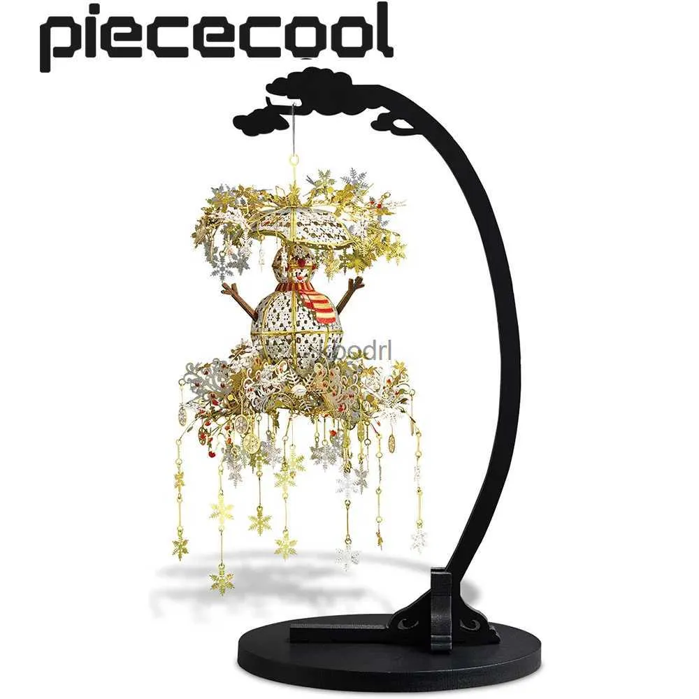 Strumenti artigianali Piececool Puzzle 3D in metallo - NOTTE D'INVERNO Assembla puzzle giocattolo Kit di costruzione di modelli Regali di Natale e compleanno per adulti YQ240119