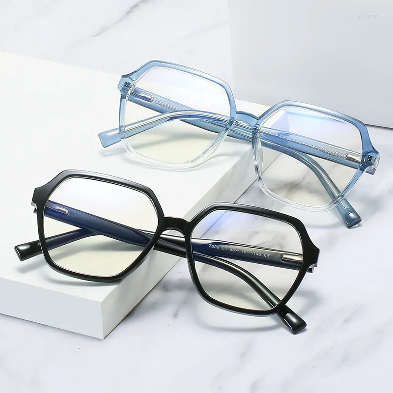 Güneş gözlüğü çerçeveleri şeffaf anti -mavi ışık engelleme gözlükleri erkekler kare ışın filtresi gözlükler bilgisayar kadın gözlükleri moda stil