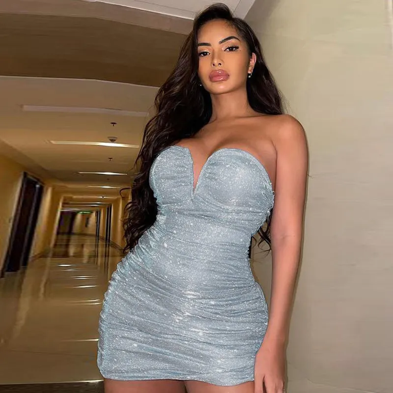 Sexy clubwear tweed mini dress with trumpet silhouette and sleeveless slash  neck for summer parties from Dhgate Urban Sexy Dresses - price 13.36