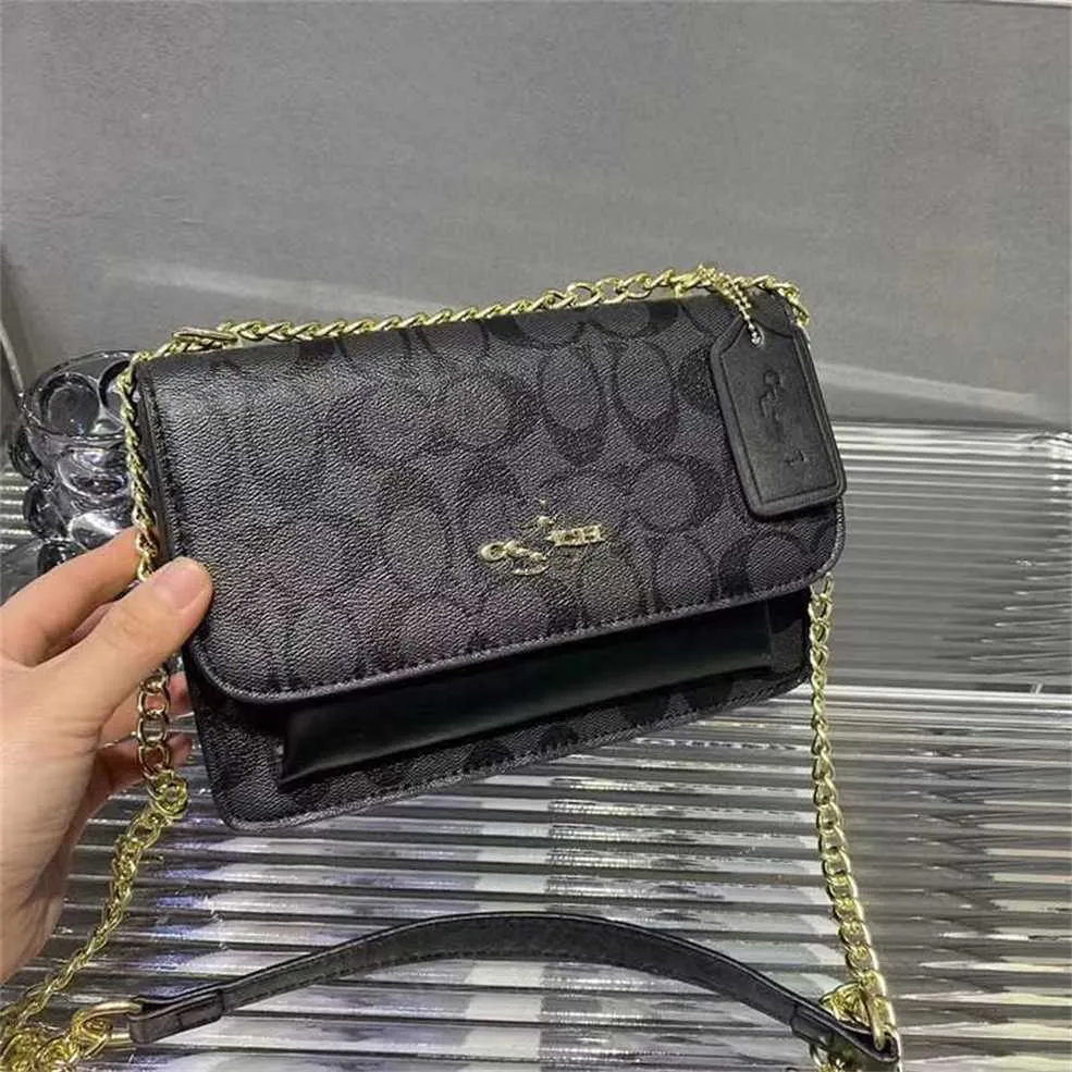 Wydrukowana mała kwadratowa modna sieć łańcucha pojedyncza crossbody na zewnątrz fabryka torby na ramię online 70% sprzedaż