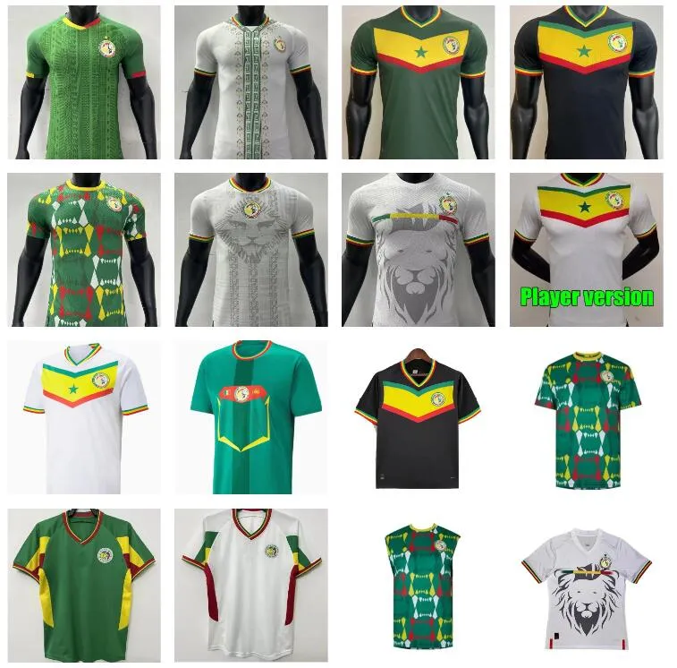 2023 2024 Senegal Futebol Jerseys National Team Diatta 22 23 24 Koulibaly Mendy Sarr Niang Koulibaly Gueye Kouyate Camisas de Futebol Homens Kit Infantil Fãs Jogador Versão