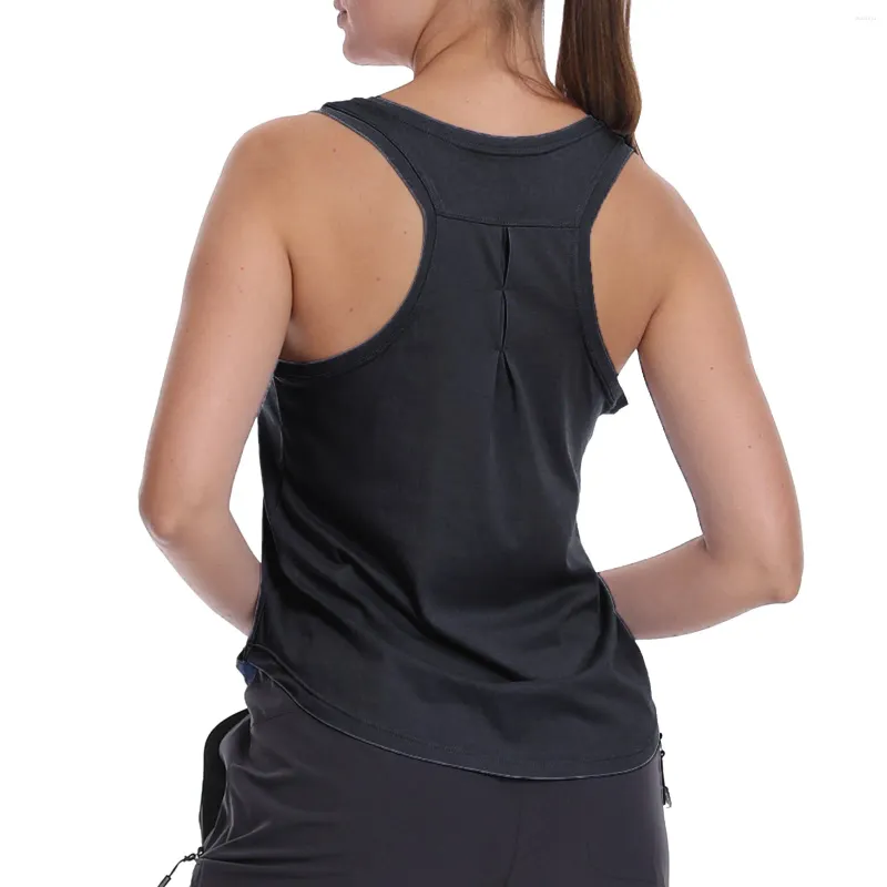 Canottiere Canottiere Sport Yoga Top da donna Taglia primavera/estate Magliette lunghe da donna Cotone 2x Pizzo da donna