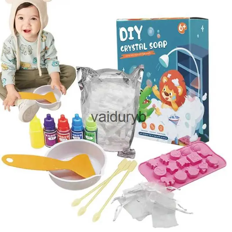 Science Discovery Ręcznie robione mydło do mydła DIY Crystal Mydel Making Toy dla LDREN SAFE i BETELLESS Science Experiment Kit dla wielkanocnych urodzin