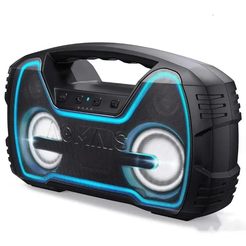 Luidsprekers AOMAIS 30 W Hoog vermogen Vier luidsprekers Bluetooth-luidsprekers 40 uur lange batterijduur Draadloze tandem-subwoofer Waterdichte luidspreker