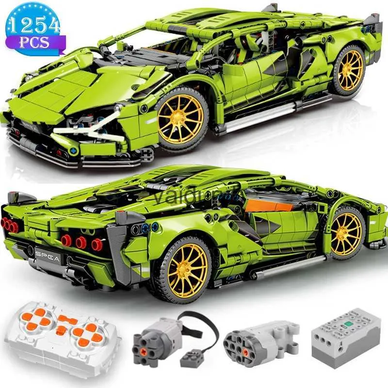 電気/RCカーテクニカルビルディングブロックレーシングカーの静的モデルまたはリモートコントロール電気RCカーバージョンオプションの建設おもちゃboysvaiduryb