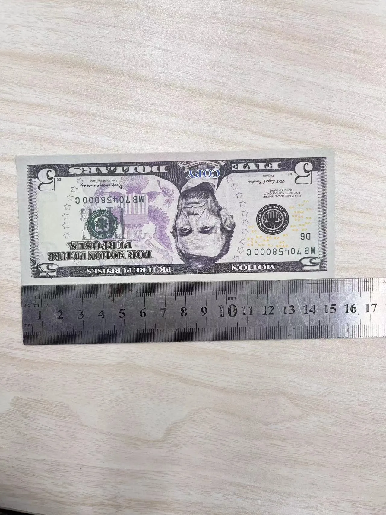 Copier de l'argent, taille réelle 1:2, billets de banque, accessoires de pratique, concours de comptabilité, rouleau de papier spécial Dcliw