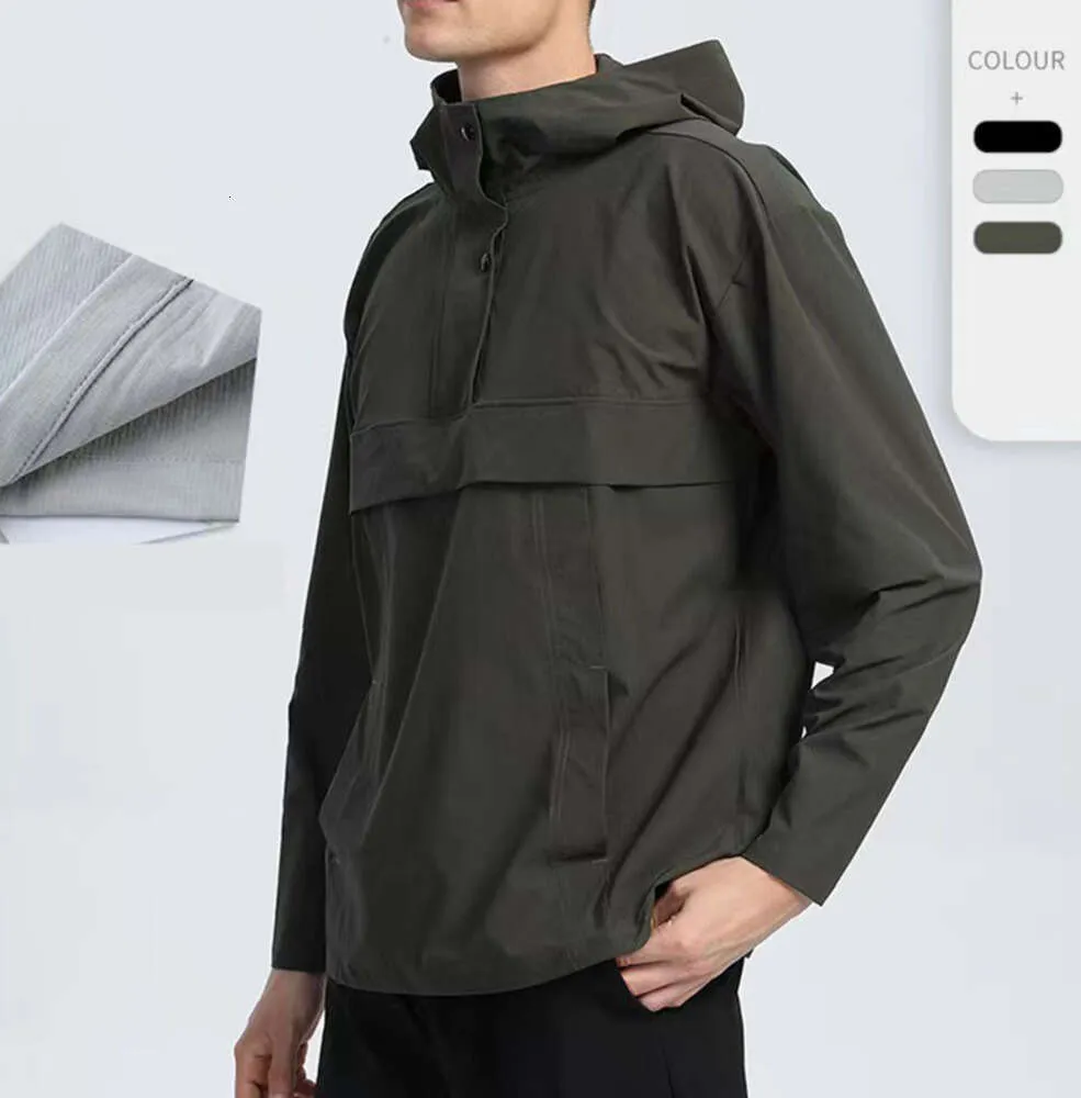 lu Men Hooded Jacket Outdoor Running Climbing Clothes Waterproof Warm Quick Drying Fishing Cycling Hiking Sports Jackets New Style Fashion Brand Clothes