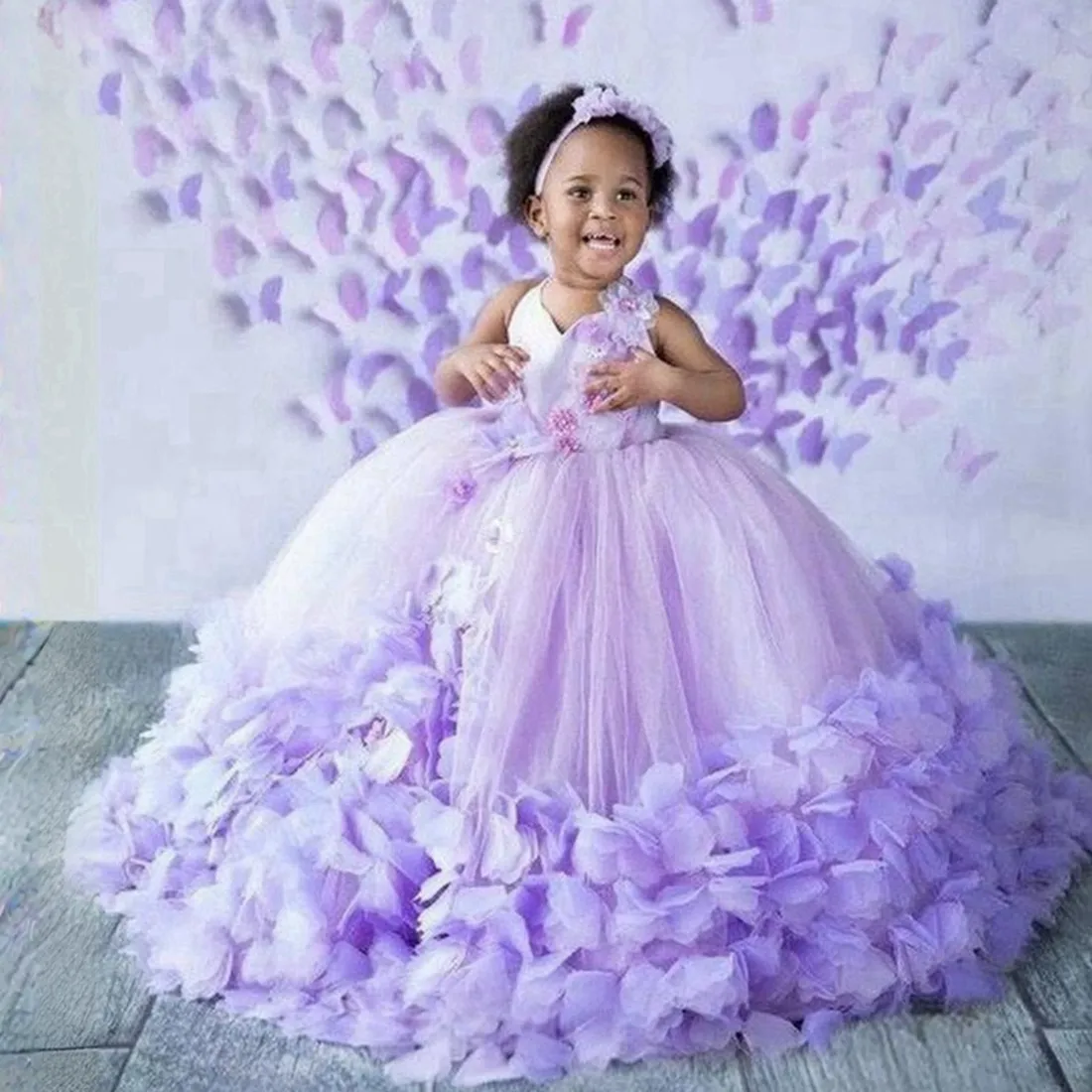 Simple Tulle Flower Girl Dresses With Handmade Flowers Simple Tulle Flower Girl Dresses With Handmade Flowers