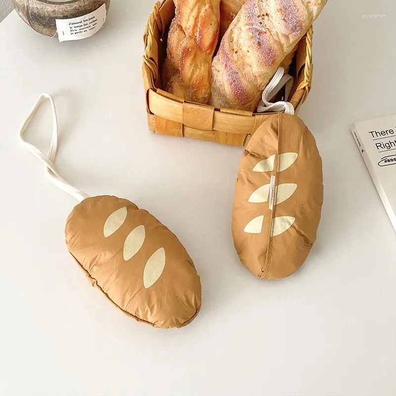 Torby do przechowywania kreskówek torba na zakupy w kształcie chleba składany przenośny dekoracyjny wisiorek duży pojemność wielokrotnego użytku na zewnątrz