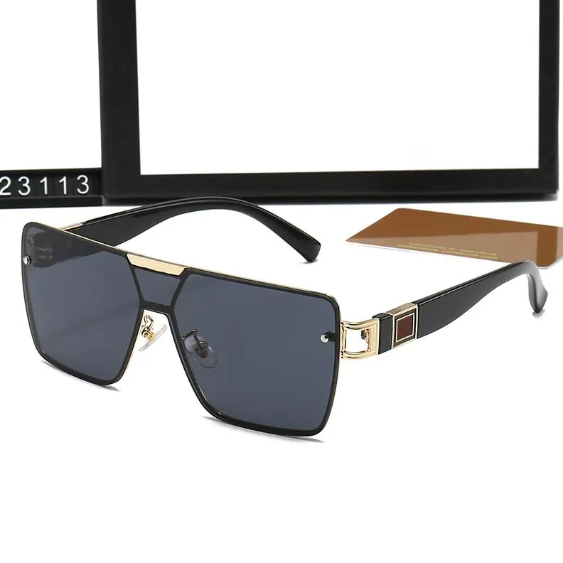 Summer Mens Designer Sunglasses Fashion Rimless Gold Plated Square Frame Brand Sun Glasses Fashion Eyewear With Case Top Quality