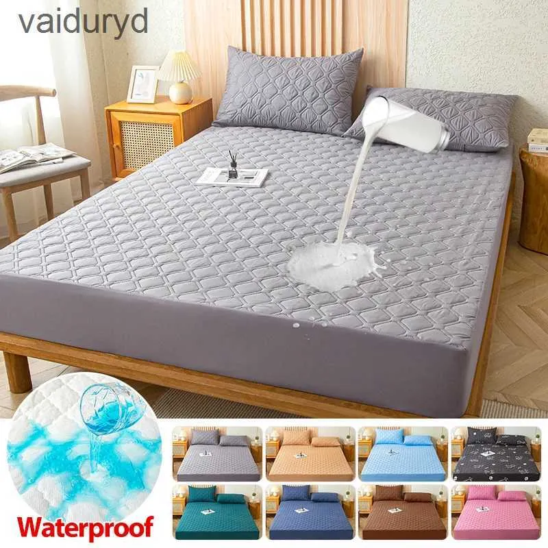 Sängkläder set vattentätt madrassskydd täcker ark täcker full paket tjockt elastiskt band monterat ark säng täckning 90/180x200 cm för sovrumvaiduryd