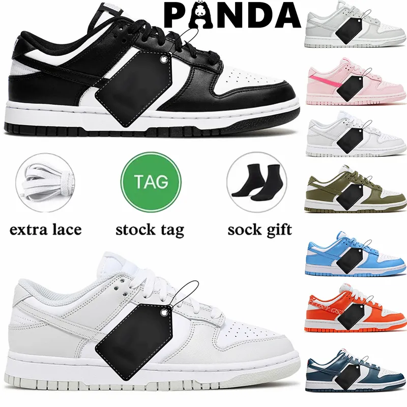 Dhgate Big Size 47 Running Shoes Panda Low Design In Black, White, Grey