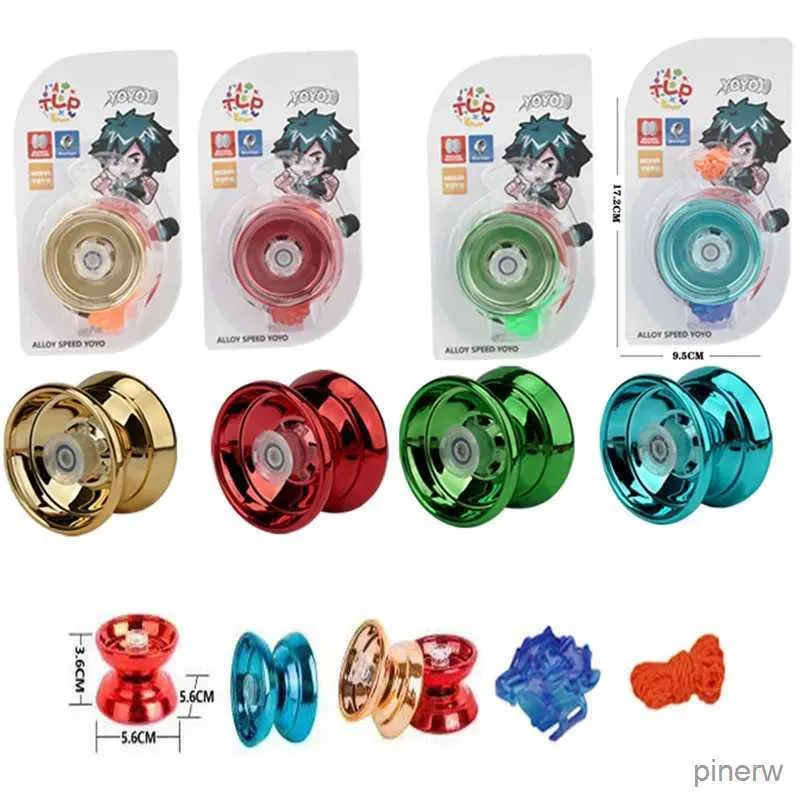 Yoyo 4 colores Magic Yoyo Responsive Aleación de aluminio de alta velocidad Yo-yo CNC Torno con cuerda giratoria para niños niñas niños juguetes para niños