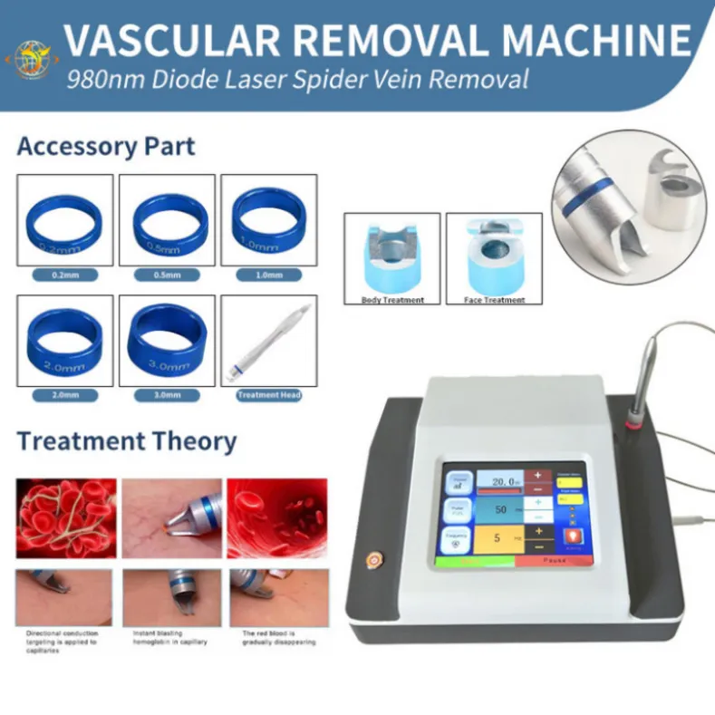 2023 viennent taille écran tactile 980nm diode laser enlèvement vasculaire vaisseau sanguin araignée veine enlèvement machine215