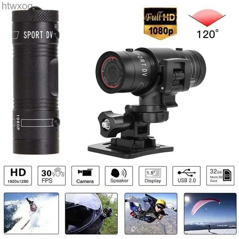 Sports Action Video Cameras F9 Action Camera Full HD 1080p Mountain Bike Bicycle Motorcykel Hjälm Sportkamera Video DV Camcorder Car Video Recorder YQ240119