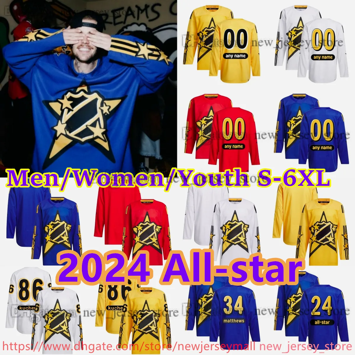 Özel 2024 All-Star Hokey 97 Connor McDavid Jersey Stitch 39 CAM TALBOT 97 Kirill Kaprizov Filip Forsberg Tomas Hertl Robert Thomas Quinn Hughes Jack Eichel Forsa