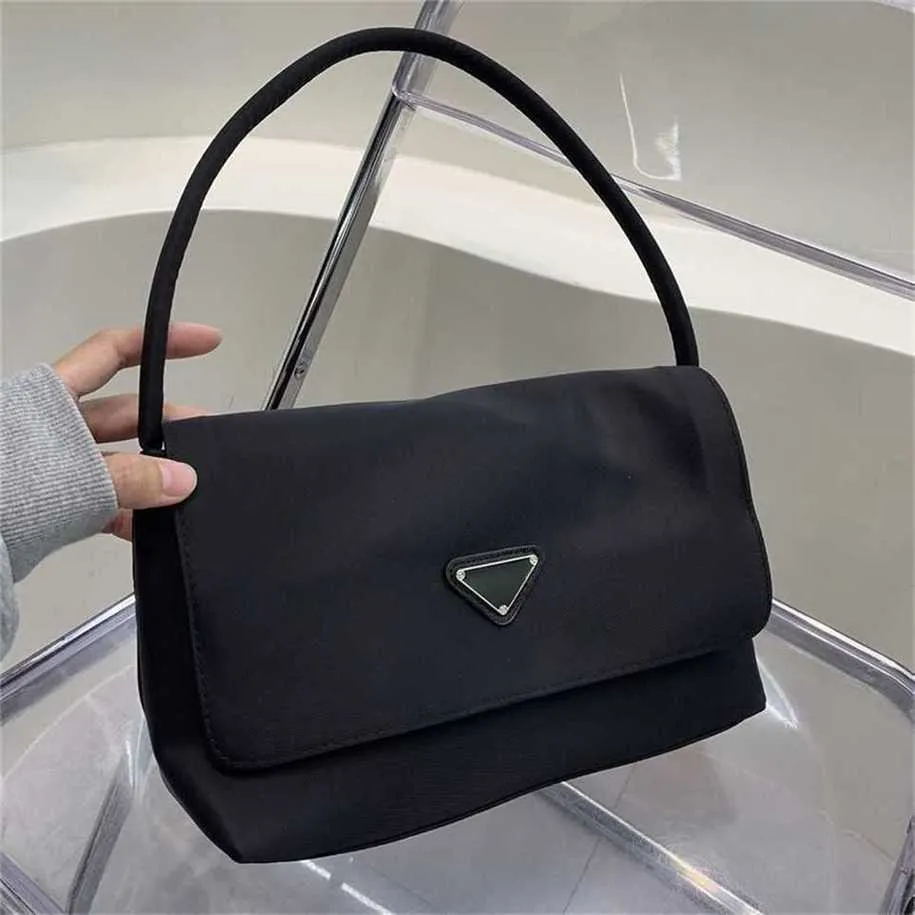 Qiao Ge Bolsa feminina de ombro em tecido de nylon de alta capacidade, bolsa casual fashion para axilas 1rb 7889