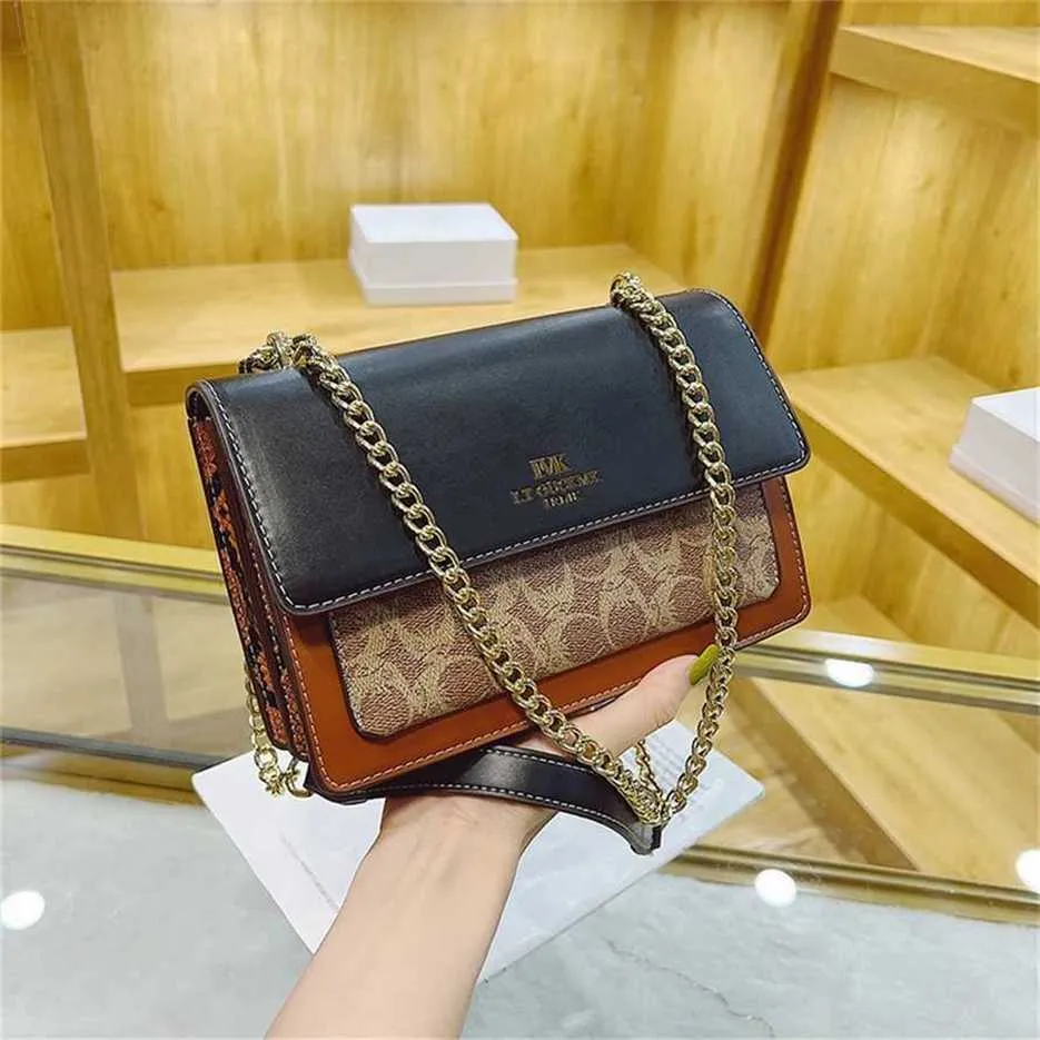 High class female new fashion versatile classic one shoulder chain cross body small square bag 2147