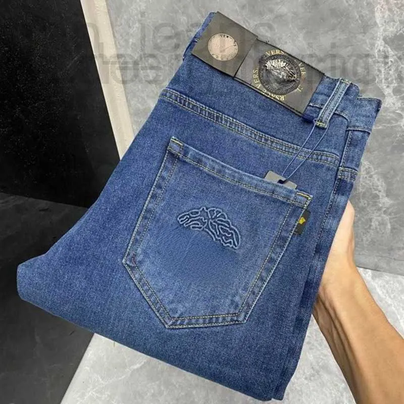 Designer Heren Jeans Hogere versie heren jeans vers broek medusa 3d Printing denim broek herenmode casual Broek 29-42 XYS6