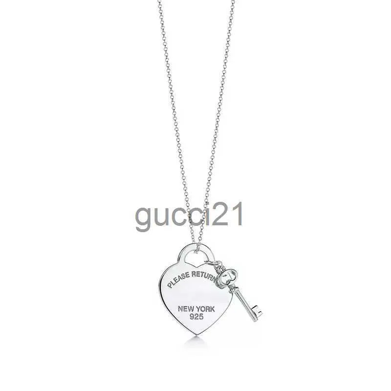 Grade High Classic Fashion Stainless Steel Pendant Necklace S925 Silver Women Diy Jewellery Gift with Box OKC3