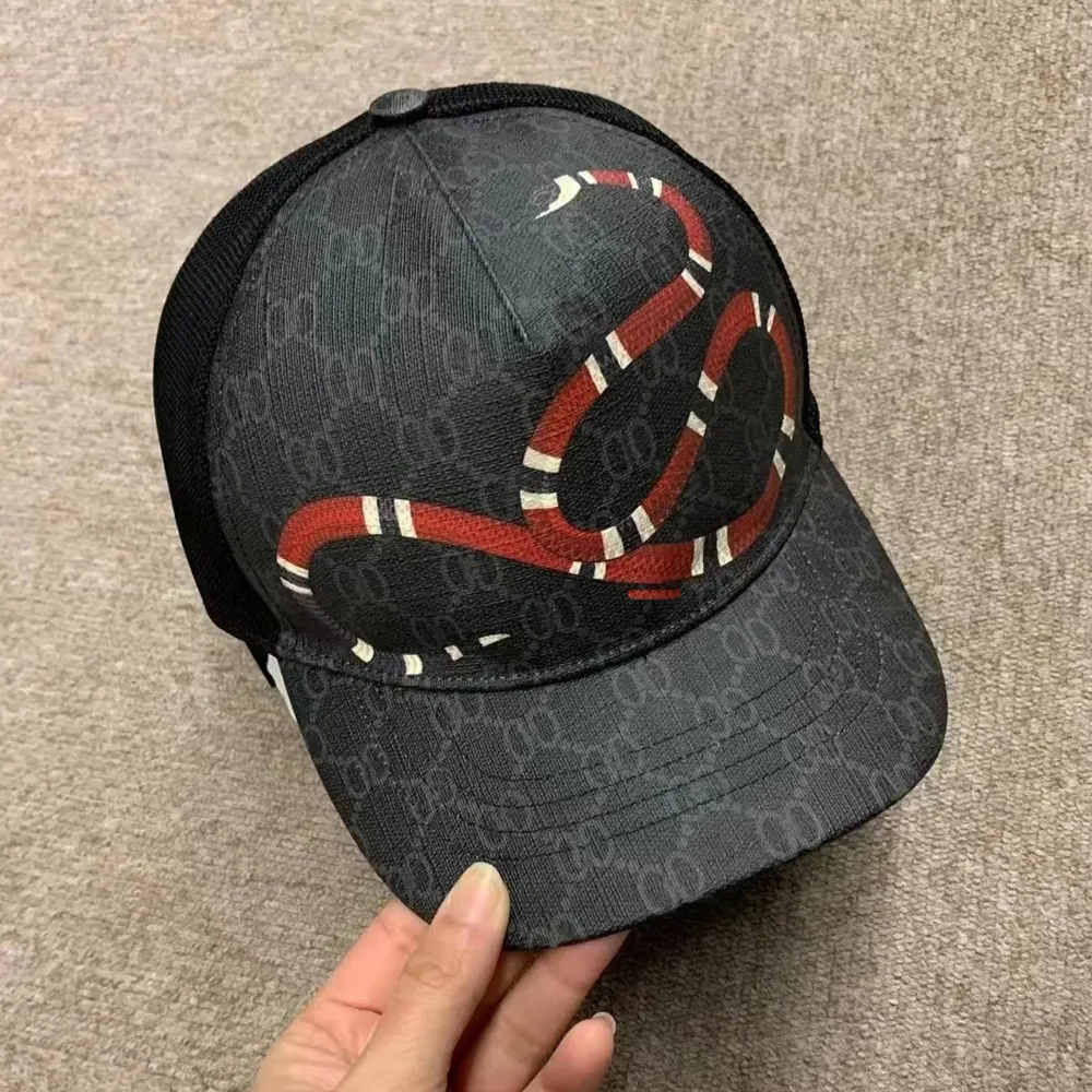 Guc Snake Hat Men's Women's High Qualityデザイナー野球帽