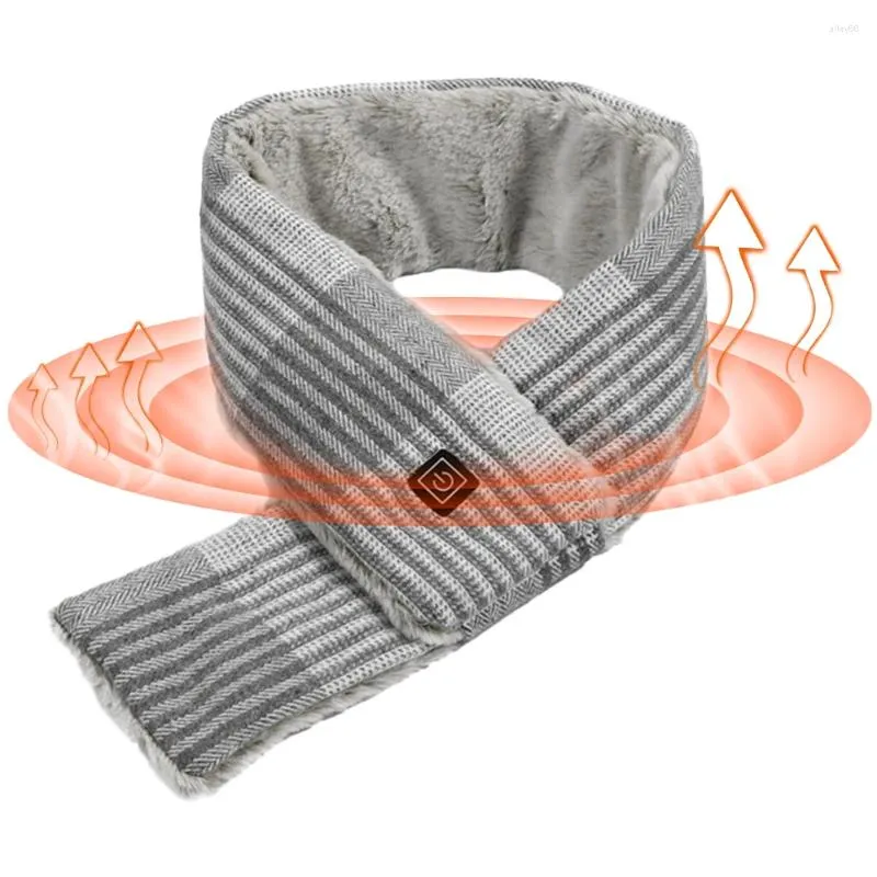 Bandanas USB Charging Warm Heated Scarf Soft Electric Heating 3 Levels Thermal Neck Wrap Warmer For Climbing Hiking Cycling