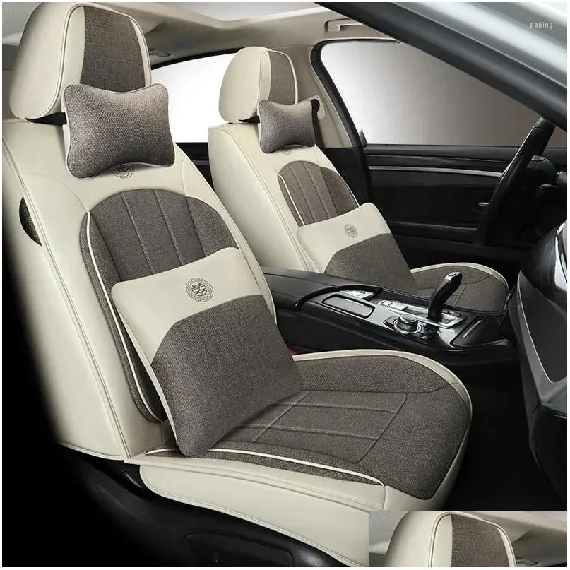 Coprisedili per auto Ers Pu Leather Er per Cs75 Changan Cs55 Cs35 Plus Accessori Consegna di goccia Automobili Moto Interni Dhoiz