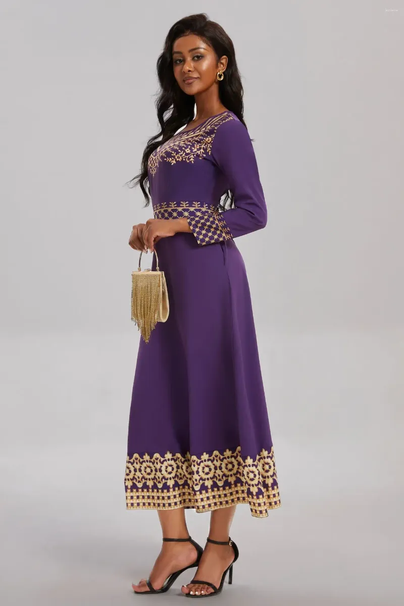 loose fitted dresses Ivory Satin A-line Long Sleeves Embroidery Modest Wedding Dresses, MW835