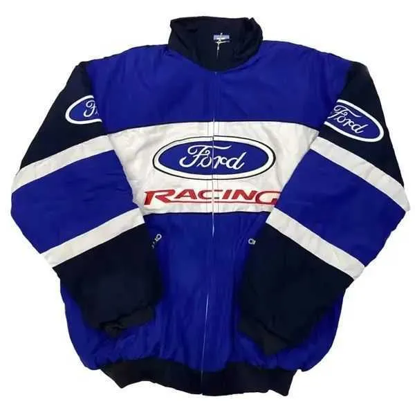 Veste de course de Formule 1 F1 Automne/hiver Veste de style américain vintage Costume de cyclisme de moto Costume de moto Costume de baseball Coupe-vent extérieur Racin E20