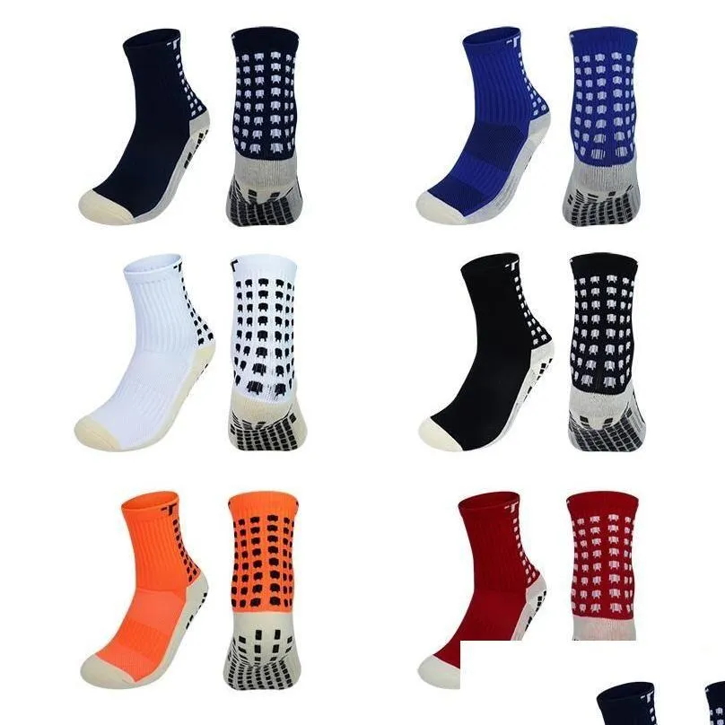 Sportsocken Mix Order Sales Football Rutschfeste Trusox Herren-Fußball-Qualitäts-Baumwoll-Calcetines mit Drop-Lieferung Outdoor Athletic Dh98K