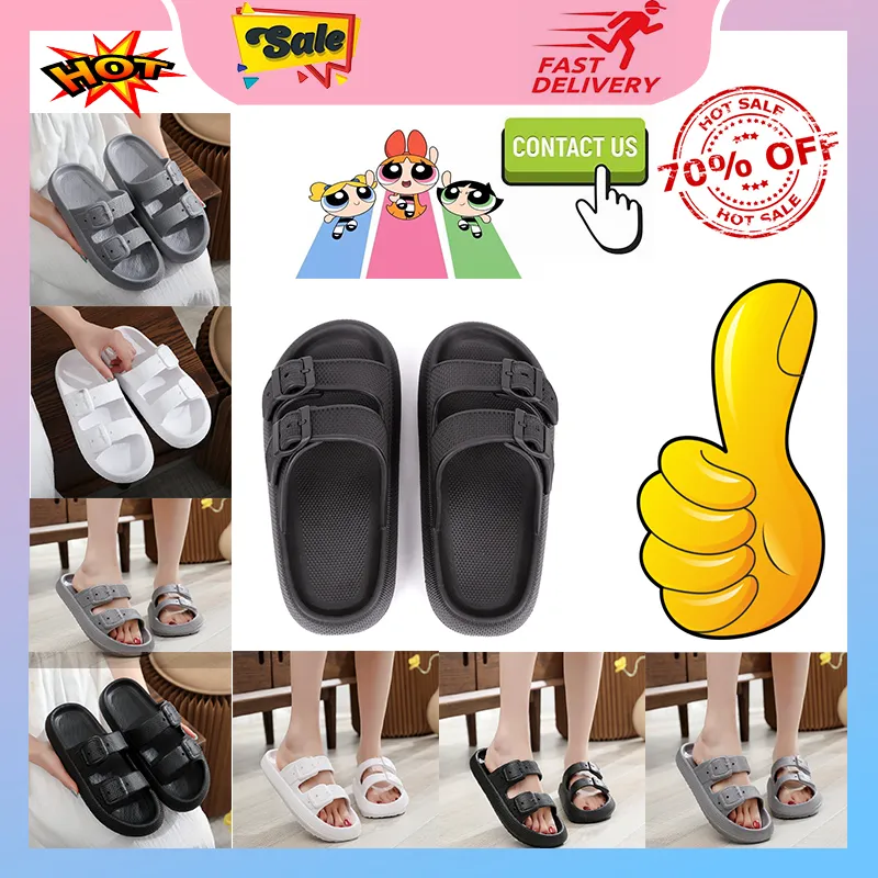 Designer Casual Platform Slides tofflor Män Kvinna Anti Slip slitaresistent lätt vikt andningsbar lågskuren supermjuk platt sommarstrand toffel