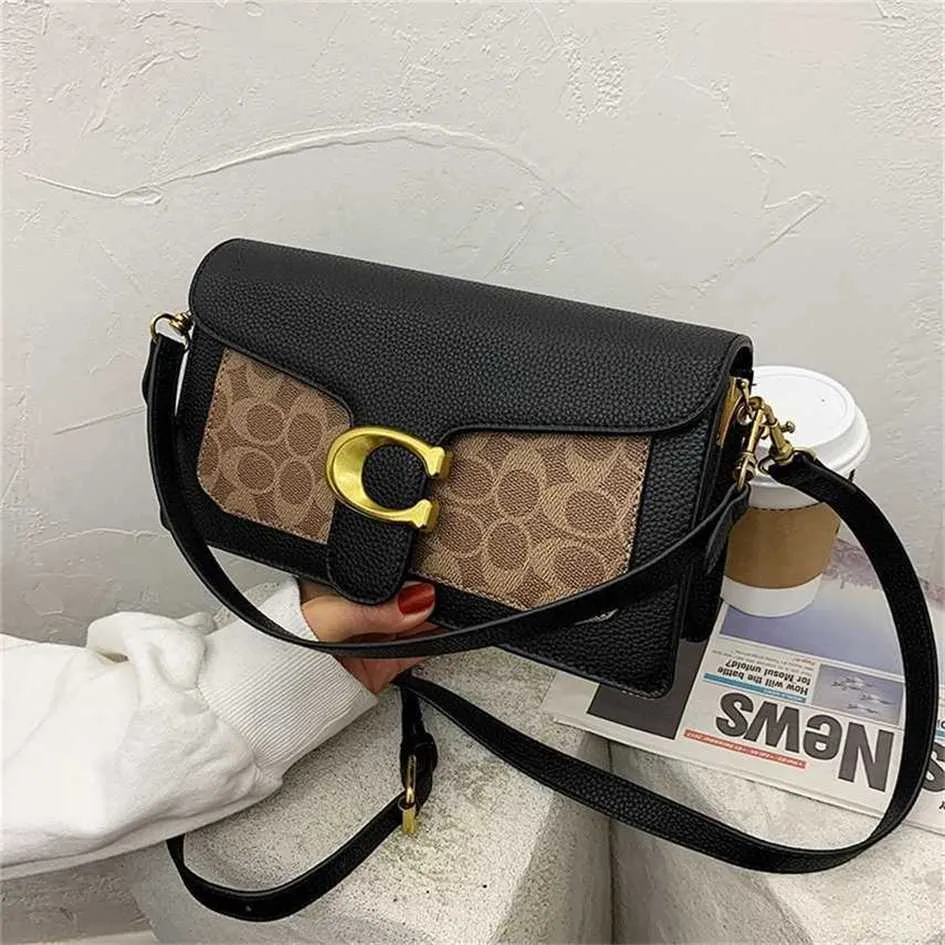 Dames 2023 nieuwe stijl bedrukte modieuze kleine vierkante contrasterende messenger bag damestassen 70% korting op online verkoop 80% korting op verkooppunten slae