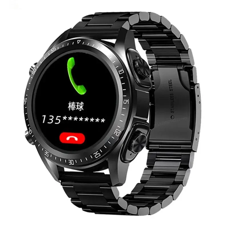 Watches JM03 Smart Watch Men Smartwatch Tws 2 In 1 HIFI Stereo Wireless Headset Combo Bluetooth Phone Call For Android IOS